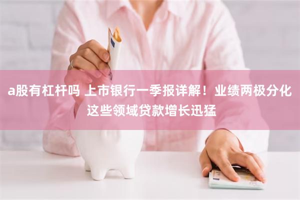 a股有杠杆吗 上市银行一季报详解！业绩两极分化 这些领域贷款增长迅猛