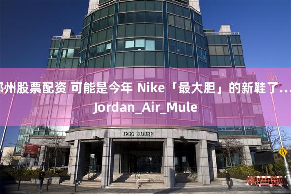 郴州股票配资 可能是今年 Nike「最大胆」的新鞋了…_Jordan_Air_Mule