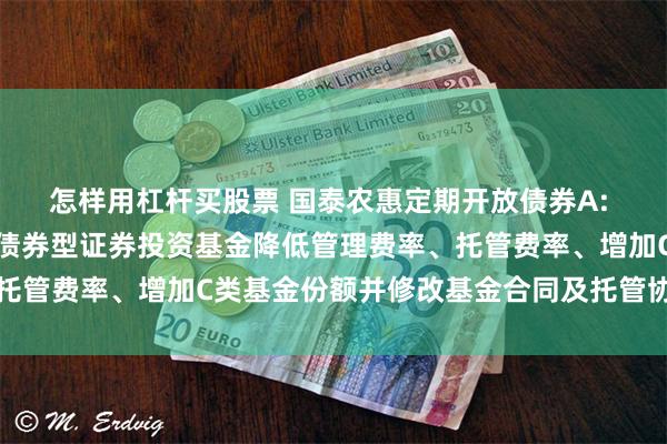 怎样用杠杆买股票 国泰农惠定期开放债券A: 关于国泰农惠定期开放债券型证券投资基金降低管理费率、托管费率、增加C类基金份额并修改基金合同及托管协议的公告