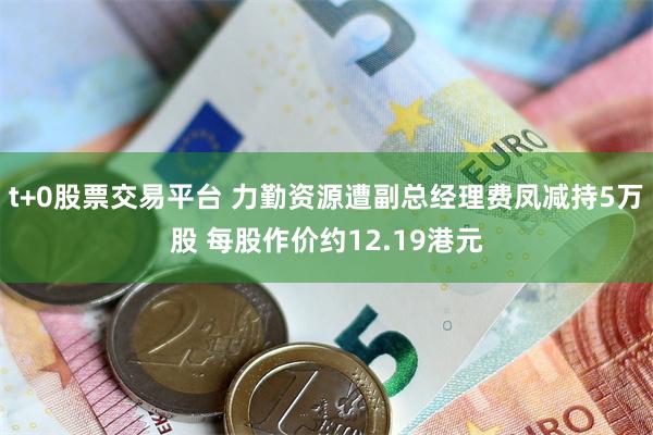 t+0股票交易平台 力勤资源遭副总经理费凤减持5万股 每股作价约12.19港元