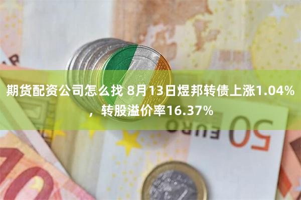 期货配资公司怎么找 8月13日煜邦转债上涨1.04%，转股溢价率16.37%
